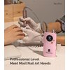 MelodySusie Portable Nail Drill 30000 RPM,Professional Rechargeable Electric Nail File,SC320F Cordless Nail E File for Acrylic Nails Gel Polishing Removing,Efile Nail Kit for Manicure Salon Home,Pink