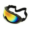 GloFX Black Diffraction Ski Goggles - Rainbow Gradient Rave Prism Kaleidoscope Lightshow Lenses Edm Music Festival