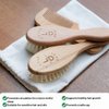 Little Dedi Premium Baby Hair Brush Set – Natural Goat Hair & Bamboo Bristle Brushes, Beechwood Comb, Cotton Pouch – Gentle Scalp Care for Newborns & Toddlers, Gift-Ready & Eco-Friendly