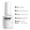 Vishine 2Pcs of Jelly Translucent Gel Polish Milky White & Jelly Crystal Black Gel Nail Polish,Translucent Jelly French White Gel Polish LED Manicuring Varnish 15ML