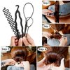 Braiding Accessories Kit, 4/9Pcs Bun Maker, Hair Styling Disk Tools, and DIY Hair Clips