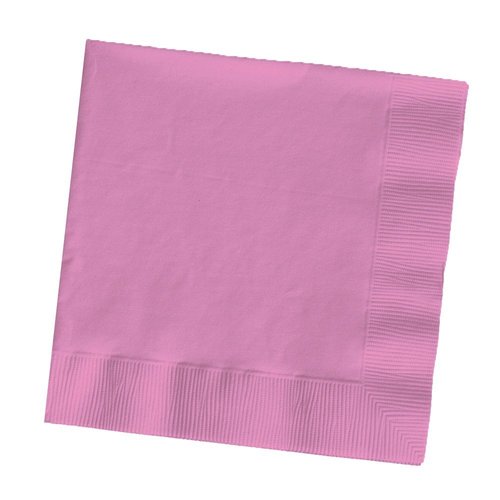 Creative Converting Touch of Color Ply Paper Dinner Napkins, 25 Count, Candy Pink