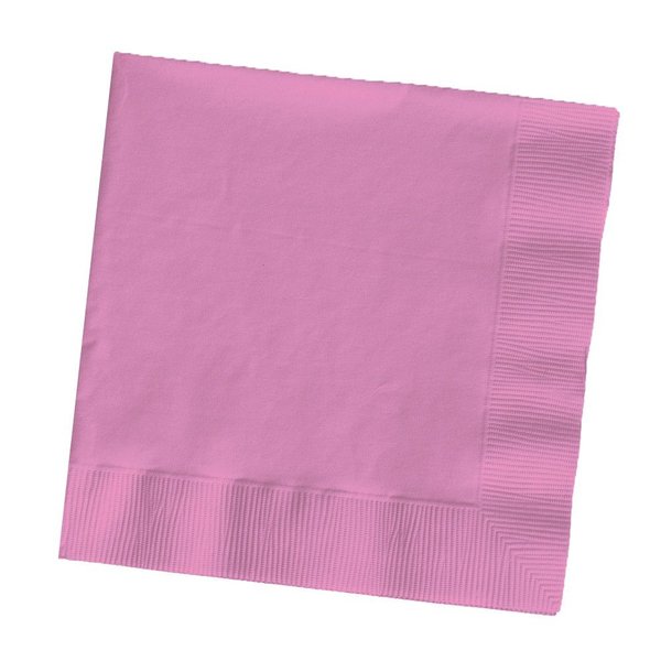 Creative Converting Touch of Color Ply Paper Dinner Napkins, 25 Count, Candy Pink