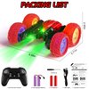 28°C RC Cars, Remote Control Cars Toys for Boys 8-12, Rotating Stunt Cars with Headlight Wheel Light, Double-Sided Driving 360°Flips Rotating Car Toy for Kids Birthday (Red)