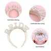 Casoty Pearl Bride Headband, Bachelorette Party Decorations, Bride to Be Headband, Bride Headband Wide Pearl Headband for Bachelorette Party, Bridal Headpiece Bridal Shower Gift