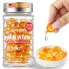 OUKEYA Hair Styling Serum Hair Treatment Serum Hair Vitamin Serum Capsule Styling & Moisturizing Oil Capsules With Vitamins C, E, Argan Oil, Niacinamide, Camellia Seed Oil Moroccan Oil Hair Products