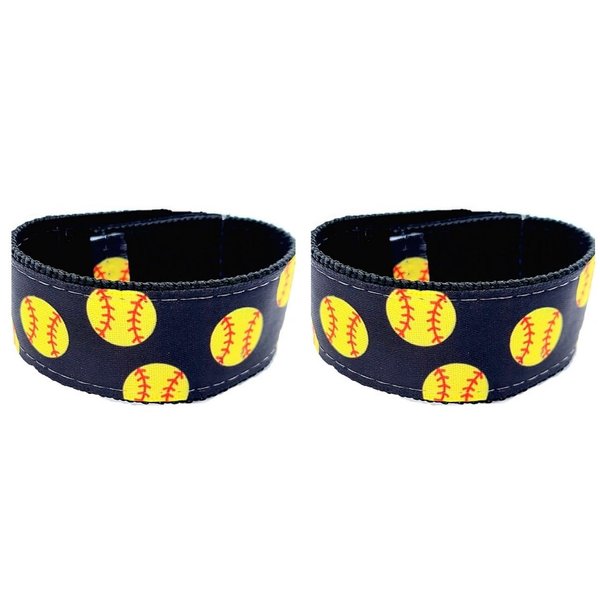 Fastpitch Softball Sleeve Scrunchies Black (pair) from ORIGINAL USA Inventor. Softball sleeve holders Over 8 million sold