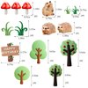 Woodland Animals Cake Topper Hedgehog cake decoration Hedgehog Mushroom Birthday Party Supplies