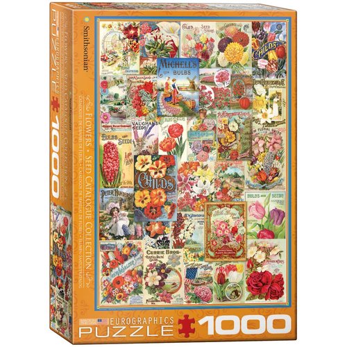 EuroGraphics Flowers Smithsonian Seed Catalogues (1000 Piece) Puzzle