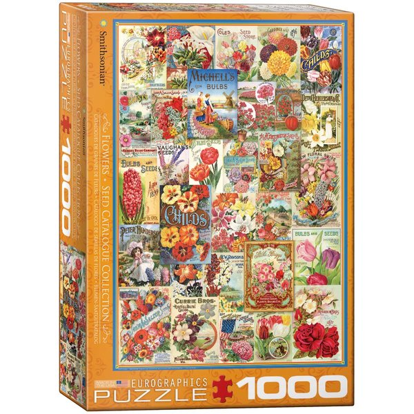 EuroGraphics Flowers Smithsonian Seed Catalogues (1000 Piece) Puzzle