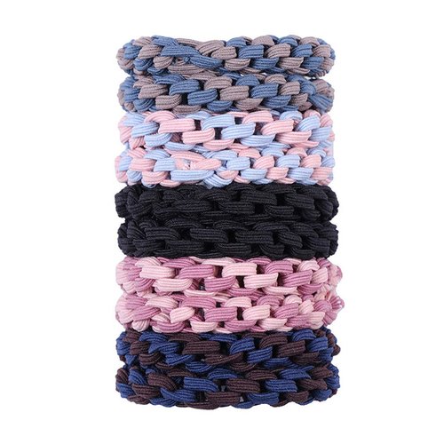 10 Pcs Hair Ties Ponytail Holder Women Hair Elastics Braided Hair Tie Elastic Hair Ties Simple Head Rope Rubber Band