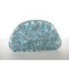 Blue colorful glitter marbled hair claw clip