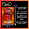 Cardboard Gold Card Saver 1-100 Count - Semi Rigid Card Holder, Trading Card Protectors - PSA-Approved Cardsaver for Baseball, Trading, Sports Cards - Card Sleeves, Binder, & Storage Box Compatible