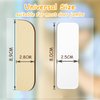 3.5 Inch Hinge Repair Plate Hinge Repair Kit Kitchen Cabinet Hinges Cabinet Door Hinge Door Hole Cover Plate Wooden Hinge Filler Plates, Hinge Blanks with Double Sided Tapes for Kitchen (6 Pack)