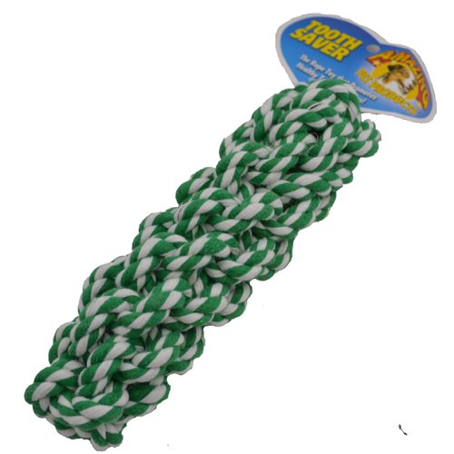 Amazing Pet Products Retriever Rope Dog Toy, 7.5-Inch, Green