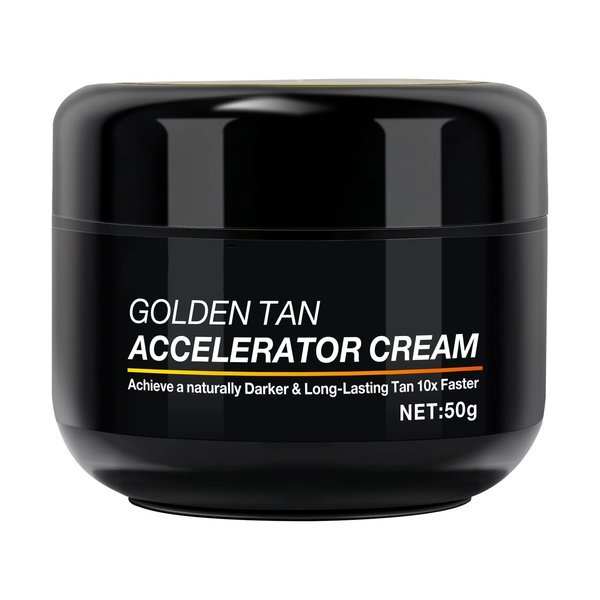 Tanning Gel Cream, 50g Sun Tanning, Soft Brown Intensive Tanning Gel, Tanning Accelerator Cream, Natural Tan Skin with Soft Brown Tanning Lotion For Outdoor Sun