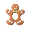 Jimibaby Christmas Teether Teething Toy Gingerbread Man, The First Christmas teether for Baby Boys and Girls, 100% BPA Free, Easy to Hold, Freezer Safe (Gingerbread Man), 3.5 x 3.15 x 0.3 Inch
