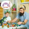 Sinmoe 32 Pcs Dinosaur Party Hats Dinosaur Birthday Party Supplies Paper Dino Party Hats Crown Tiara Dinosaur Birthday Hat Headband with 32 Adjustable Ropes for Dinosaur Party Decorations, 16 Styles