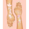 xo, Fetti Ballerina Party Temporary Tattoos - 50 Iridescent Foil | Happy Birthday Princess Decorations, Bow Girl Baby Shower Accessory, Ballet Theme Favor, Dancer Gift + Tutu Supplies