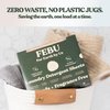 FEBU Eco Friendly Laundry Detergent Sheets | 32 Loads, Fresh Linen | 6x More Cleaning Power With Only 8 Plant-Based Ingredients | Hypoallergenic Laundry Sheets | Zero Waste Laundry Soap Sheets