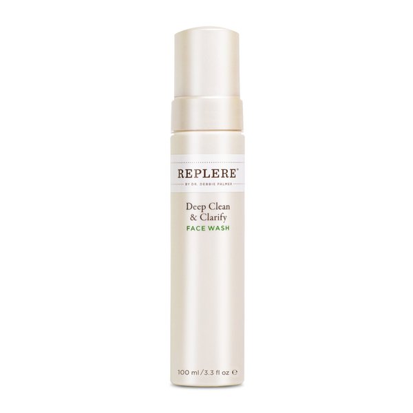 Replere Deep Clean & Clarify - All Natural Exfoliating Face Wash with Coffea Arabica, Green tea and Vitamins A & E