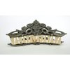 Generic Medium gold and bronze triangle metal filigree hair claw clip fine thin hair