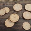 Artmag Natural Wood Slices 30pcs 2.4"-2.8" Unfinished DIY Crafts Predrilled with Hole Round Wooden Circles for Arts Rustic Wood Slices Christmas Ornaments Decor