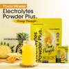 PowderVitamin Electrolytes Powder Plus, Keto, Orange Pineapple, Sugar Free, Pink Himalayan Salt, 1000mg Potassium, 120mg Calcium, 120mg Magnesium, Non-GMO, Zero Calories, (16 Hydration Packets)