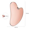 Scienlodic Stainless Steel Gua Sha Facial Tool, Metal Guasha Scraping Massage Tool for Face Jawline Body Legs, Skin Care Gift (Rose Gold)