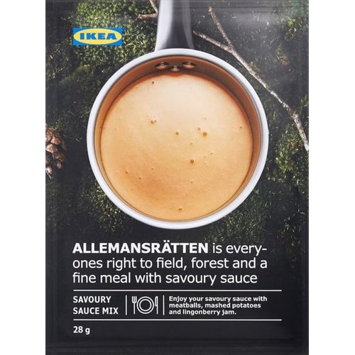 IKEA 703.543.09 ALLEMANSRÄTTEN 1.0 Oz. Mix (Pack of 5) for Swedish Meatball Cream Sauce; Mix with Spices Like Green Peppercorn, Herbs Like Thyme or Your Favorite Mustard; Make Your Sauce More Exciting