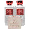 Bath & Body Works Winter Cherry Blossom 2 Piece Body Lotion Gift Set with a Himalayan Salts Springs Bar Soap - Full Size
