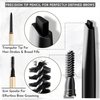 Browluxe Eye Brow Pencil, Ultra Thin Precision Eyebrow Pencil, Long Lasting, Waterproof Eyebrow Makeup, Nourishing Brow Definer Pencil in Shade Ash