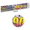 Back to The 90s Theme Party Banner Sign Decorations, Retro 90's Hip Hop Graffiti Backdrop Party Supplies, Throwback 90s Birthday Party Yard Sign Decor