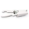 JERO Stainless Steel Kitchen Shears with Holder - Perfect For Herbs, Floral Trimming and Kitchen Use - Made In Portgual White
