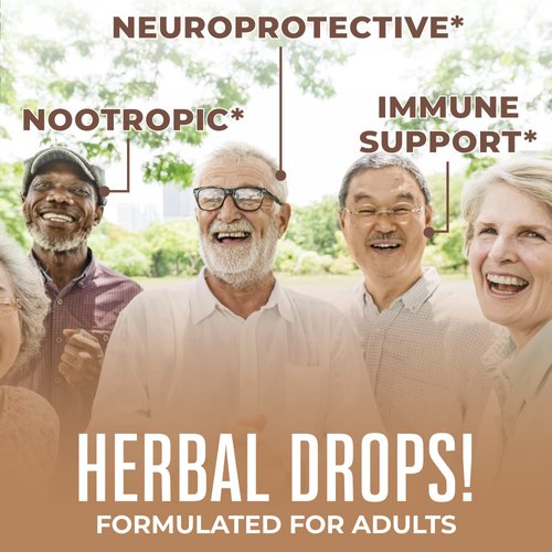 MaryRuth Organics USDA Organic Mushroom Complex Liquid Drops | Herbal Supplement | Immune Support | Cognitive Function | Stress Relief | Vegan | Non-GMO | 30 Servings