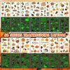 EMOME Thanksgiving Fall Tattoos for Kids, Bulk Party Favors Decorations Supplies Autumn Tattoos, Thanksgiving Games Fillers Prizes for Fall Festival Decor Activities (56PCS)