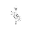 Oottati 2 Sheets Waterproof Small Cute Fake Hand Neck Arm Temporary Tattoos Stickers Arrow Line Compass