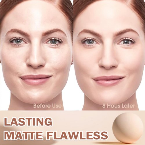 evpct Kaely Oil Control Pressed Face Powder, Get Smooth Flawless Fine Lines and Lightweight Finishing Foundation, Control Shine Long Lasting Waterproof Face Setting Powder Cosmetic, 20 Ivory