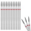 12Pcs Cuticle Nail Drill Bits Advanced Safety Nails Bits Professional Manicure Drill File Bit Mini Universal Nail Bit Kit for Pedicure Gel Polishing Fast Remove Acrylic Powder Electric Efile