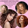 Hair Roller Set 12pcs, Hair Curlers Rollers Self Grip Hair Roller with Clips, Hair Rollers Salon Hair Dressing DIY Curly Hairstyle, Small, random color