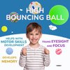 Entervending Bouncy Balls - 6 Pcs Rubber Balls for Kids - Mixed Bounce Balls - 60 mm Big Bouncy Ball - Bouncing Balls Party Favors