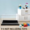 Hensgaukt Figure Display case Box Suitable for Lego Minifigures Series Figure Blocks Toys Acrylic Dustproof Showcase Base