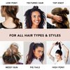Kitsch Spiral Hair Ties for Women, Coil Hair Ties for Thick Hair, No Crease Hair Tie, Spiral Hair Ties No Damage, Hair Coils & Phone Cord Hair Ties for Thin Hair, Hair Ties Spiral, 4pcs (Brunette)