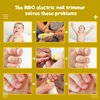 BİDO Baby Nail Trimmer File Electric-Safe Baby Nail Clippers,Manicure Kit for Newborn Toddler and Kids,6 Grinding Heads and LED Light, Pink or Blue (Yellow)