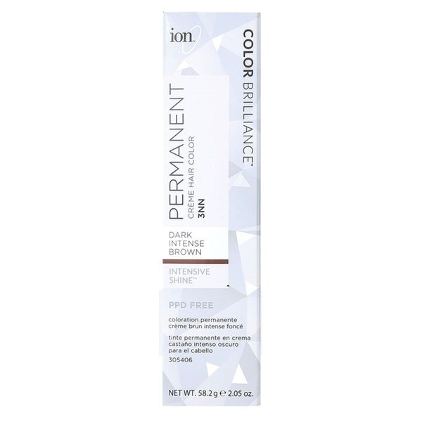 Ion 3NN Dark Intense Brown Permanent Creme Hair Color 3NN Dark Intense Brown
