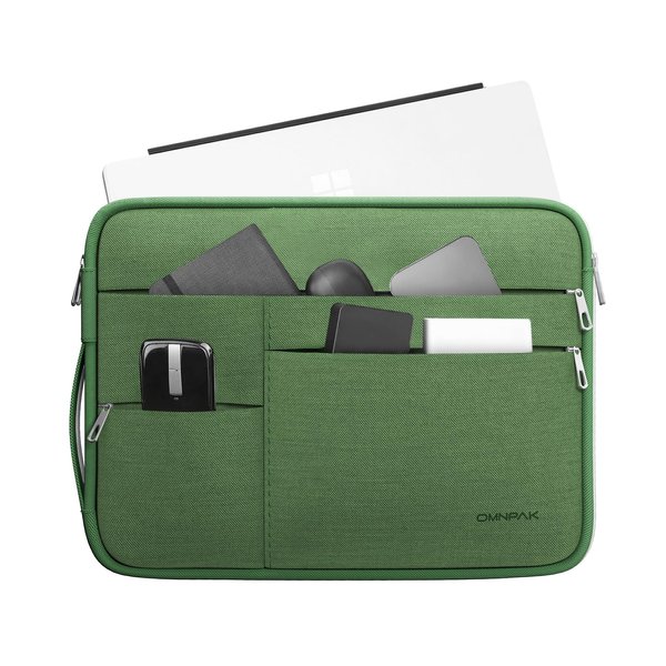 Omnpak Surface Pro 9 Case,13 inch Laptop Sleeve for Surface Pro 11/10/9/8/X/7+/7/6/5/4/3,Surface Pro 8 Case with Multi-Pocket and Side Handle Strap,Water-Resistant Laptop Carrying Bag