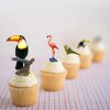 Gemini&Genius Bird Toys for Kids, Jungle Animal Bird Figures Gift Toys, 6Pcs Toucan, Parrot and Flamingo Action Figures. Great for Christmas Stocking Stuffed Toys, Garden Decorations or Cake Toppers