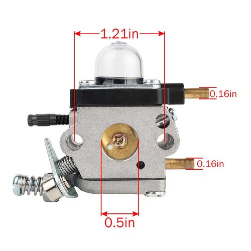 Carbhub C1U-K54A Carburetor for 2-Cycle Mantis 7222 7222E 7222M 7225 7230 7234 7240 7920 7924 Tiller/Cultivator Carb with Air Filter Repower Kit
