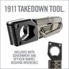 Real Avid Pistol Tool for Gun Maintenance | 19 in 1 Pistol Multitool & Handgun Utility Tool for Striker Fired & 1911 Platforms, Includes 1911 Bushing Wrench, Tanto Knife & Laser Sights Adjusters