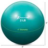 ProsourceFit Weighted Toning Exercise Balls for Pilates, Yoga, Strength Training and Physical Therapy, 2 lb Green (ps-2222-smb-4lb-Parent)
